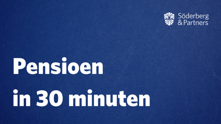 Pensioen in 30 minuten